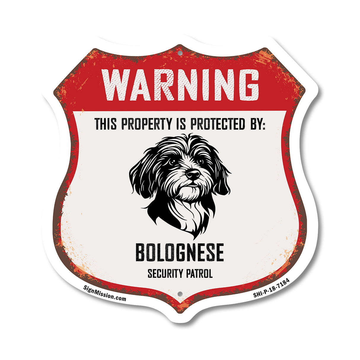 Warning This Property is Protected by Bolognese
