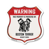 Warning This Property is Protected by Boston Terrier