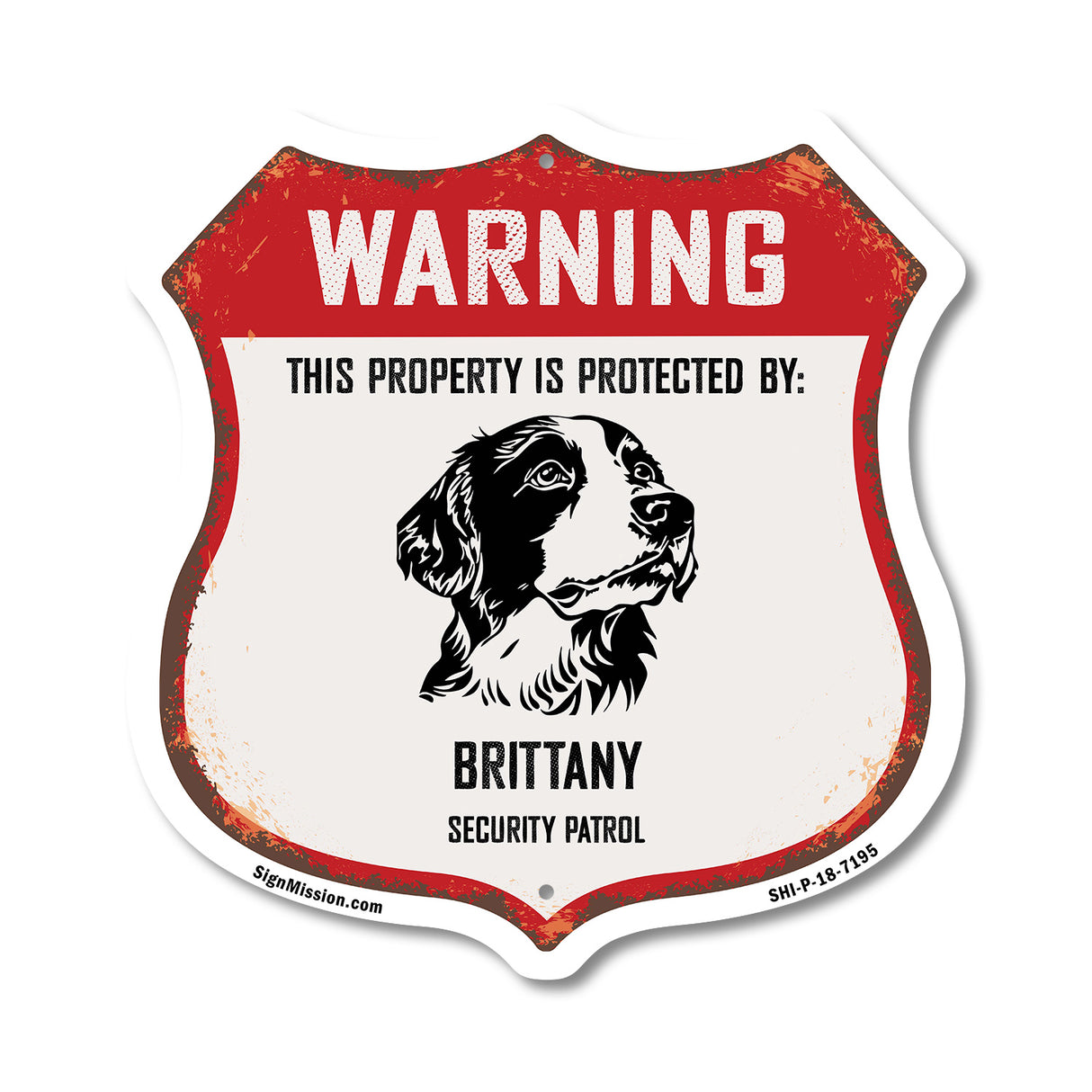 Warning This Property is Protected by Brittany