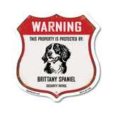 Warning This Property is Protected by Brittany Spaniel