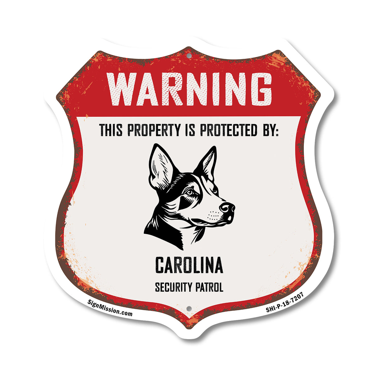 Warning This Property is Protected by Carolina