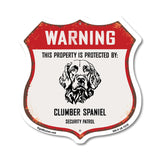 Warning This Property is Protected by Clumber Spaniel