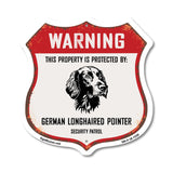 Warning This Property is Protected by German Longhaired Pointer