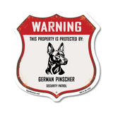 Warning This Property is Protected by German Pinscher