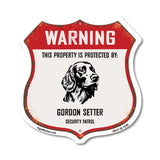 Warning This Property is Protected by Gordon Setter