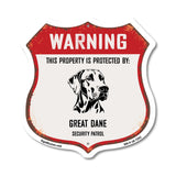 Warning This Property is Protected by Great Dane