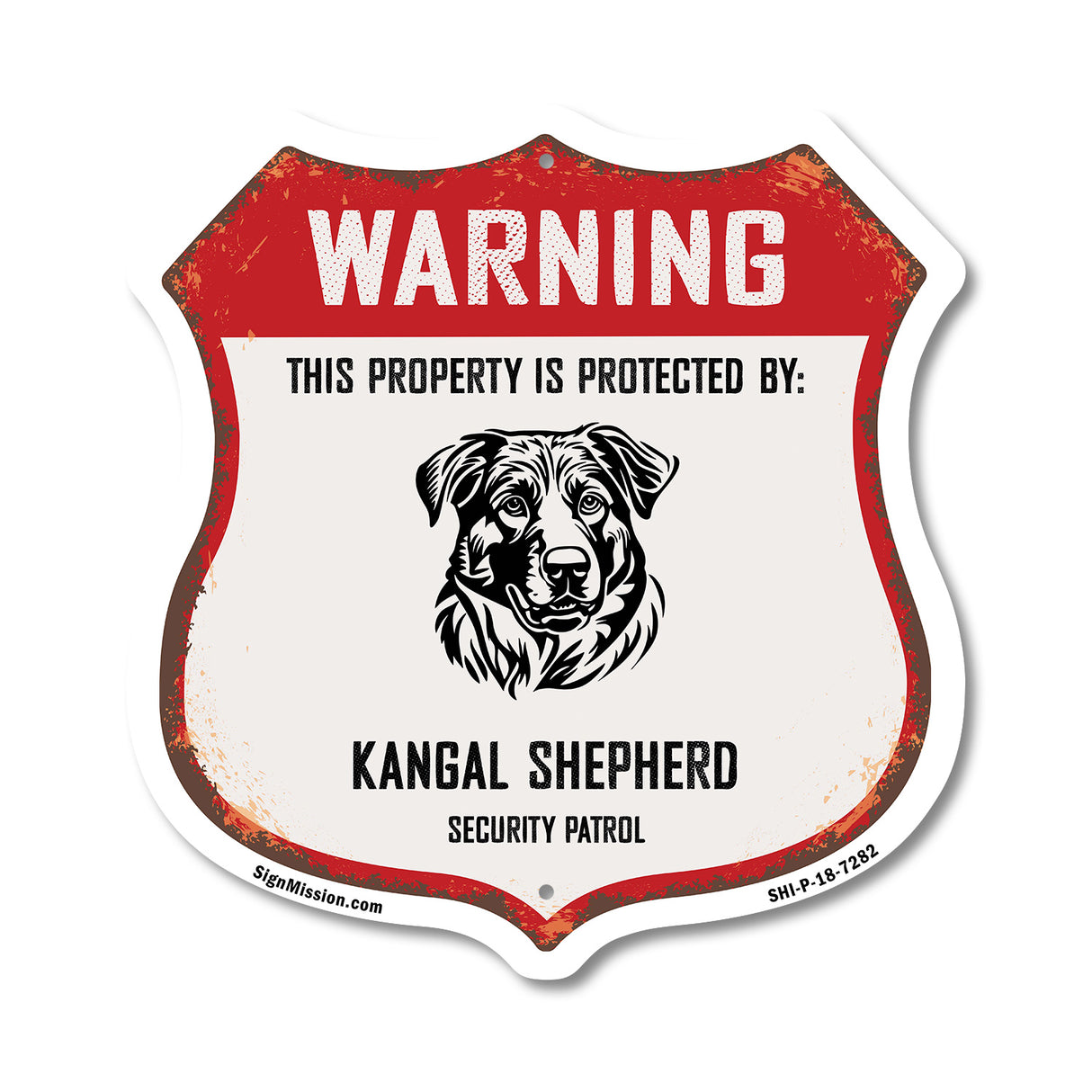 Warning This Property is Protected by Kangal Shepherd