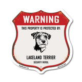 Warning This Property is Protected by Lakeland Terrier