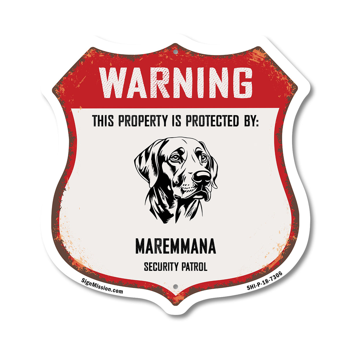 Warning This Property is Protected by Maremmana