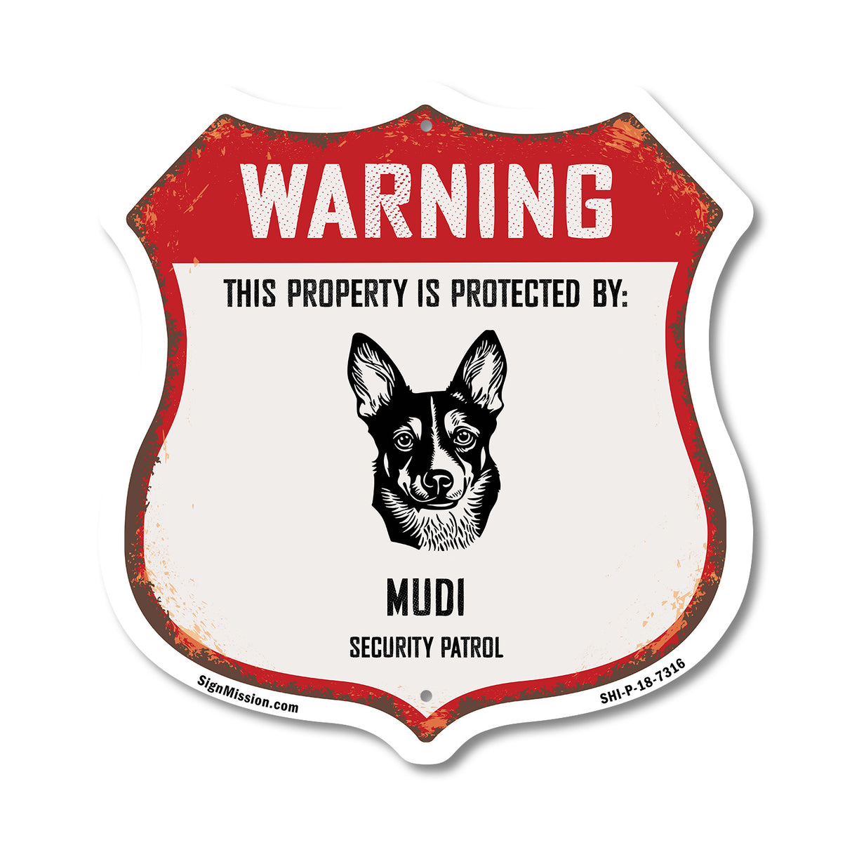 Warning This Property is Protected by Mudi