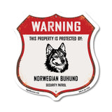 Warning This Property is Protected by Norwegian Buhund