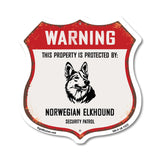Warning This Property is Protected by Norwegian Elkhound