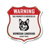 Warning This Property is Protected by Norwegian Lundehund