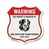Warning This Property is Protected by Nova Scotia Duck Tolling Retriever