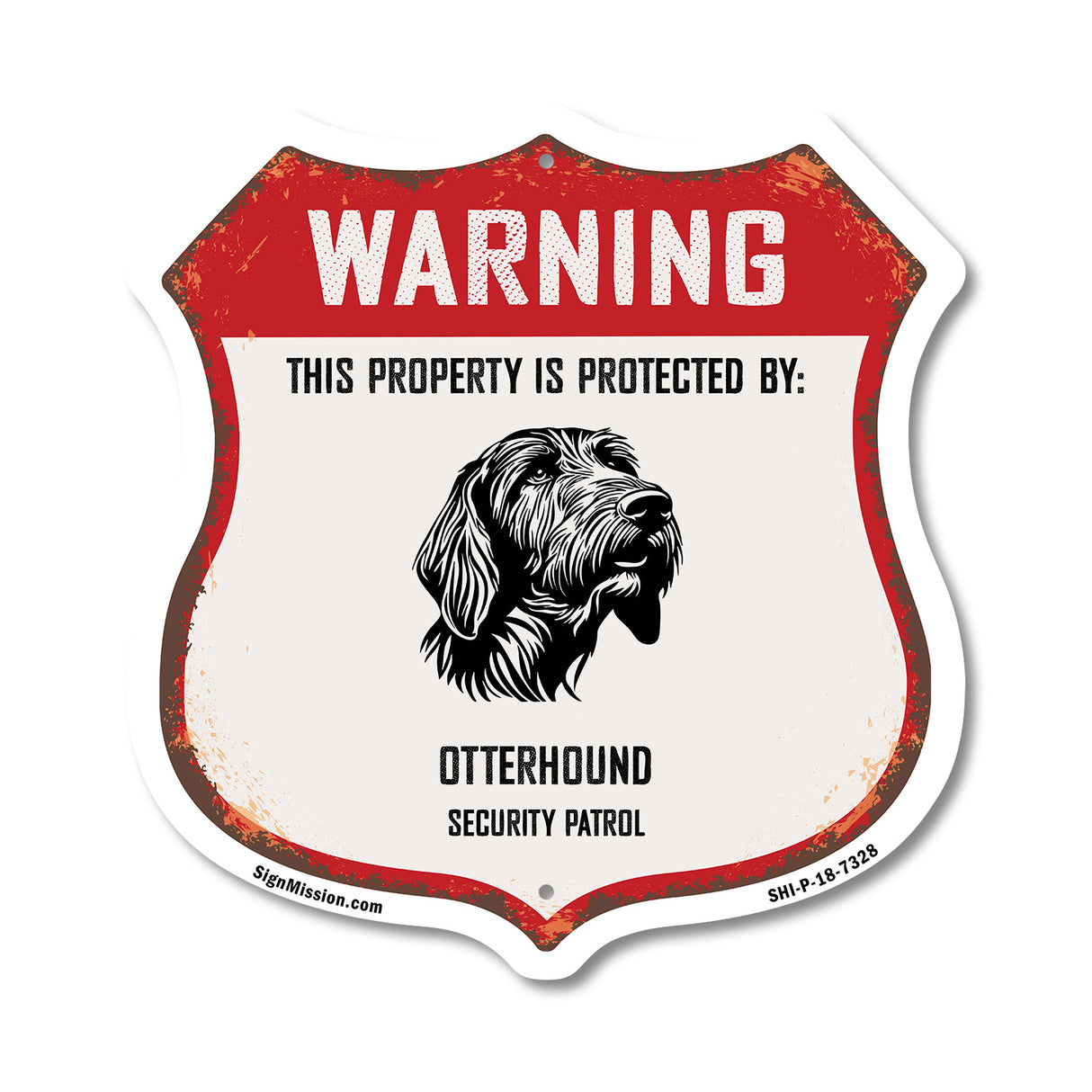 Warning This Property is Protected by Otterhound
