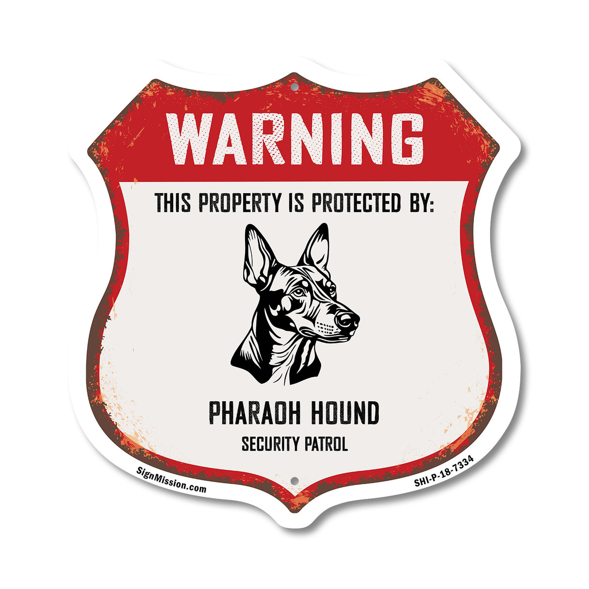 Warning This Property is Protected by Pharaoh Hound