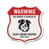 Warning This Property is Protected by Polish Lowland Sheepdog