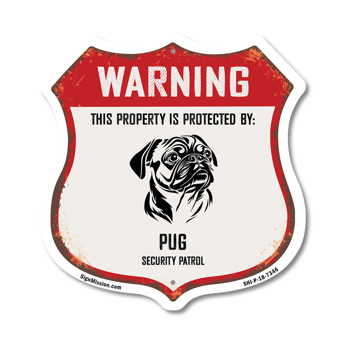 Warning This Property is Protected by Pug