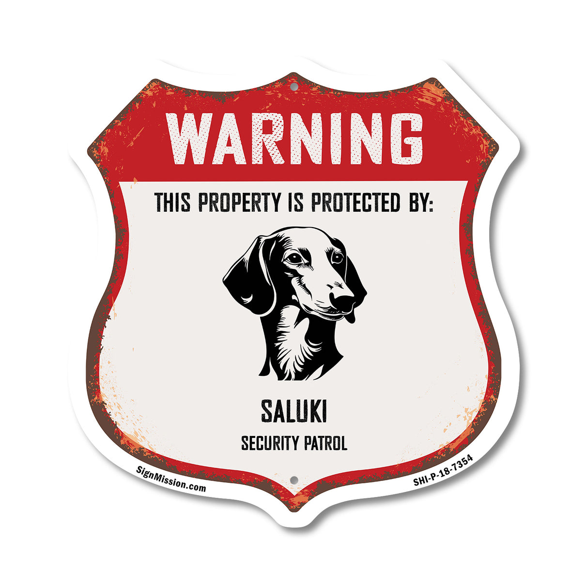 Warning This Property is Protected by Saluki