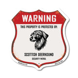 Warning This Property is Protected by Scottish Deerhound