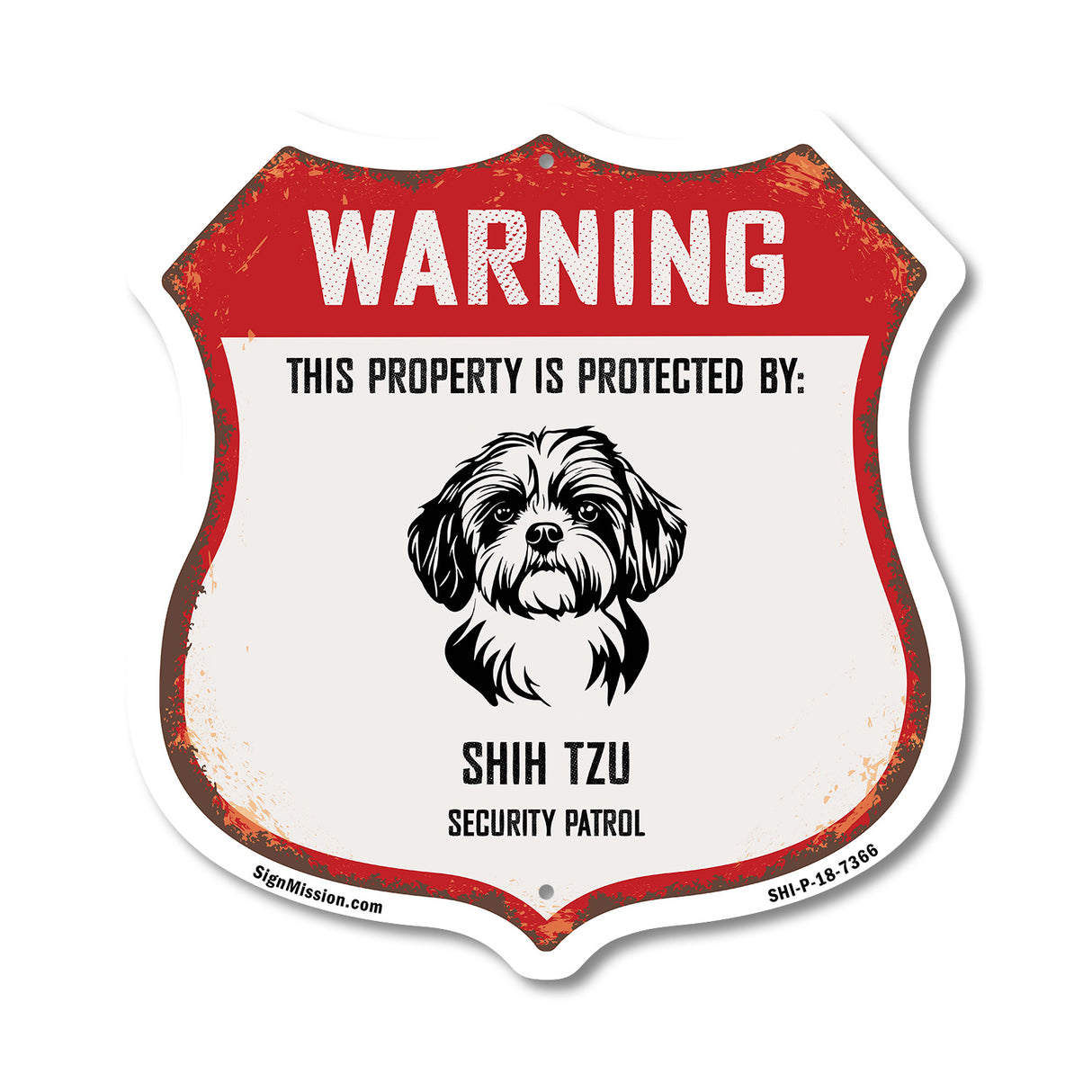 Warning This Property is Protected by Shih Tzu