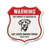 Warning This Property is Protected by Soft Coated Wheaten Terrier