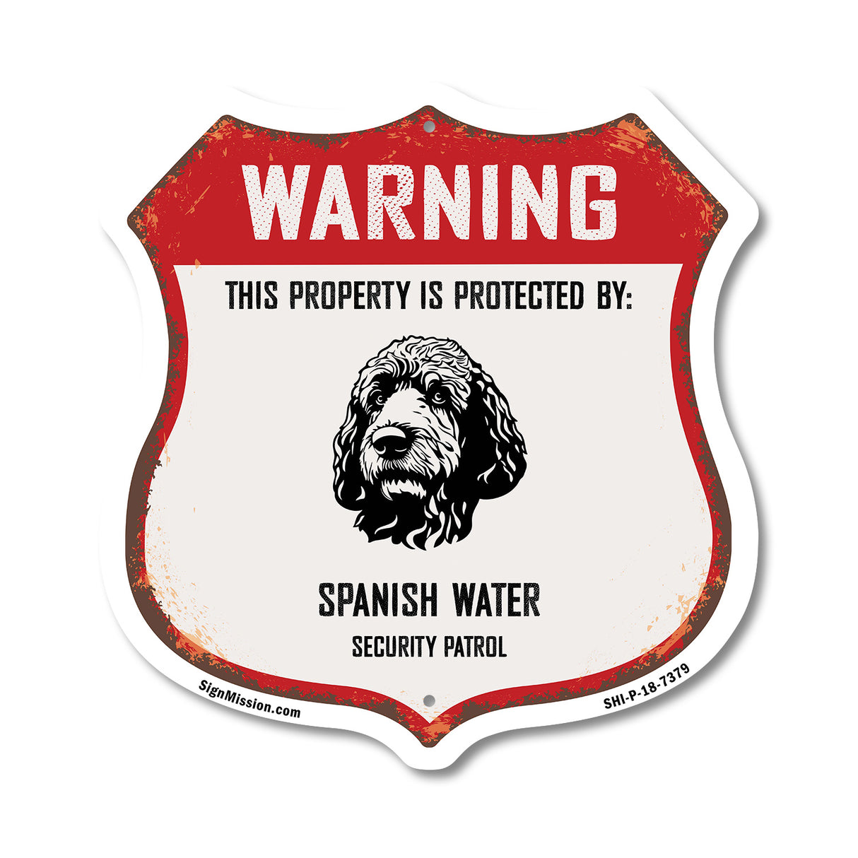 Warning This Property is Protected by Spanish Water