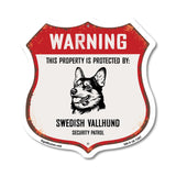 Warning This Property is Protected by Swedish Vallhund
