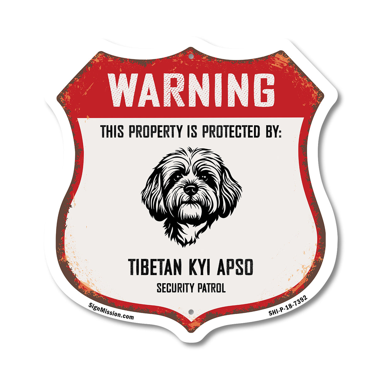 Warning This Property is Protected by Tibetan Kyi Apso