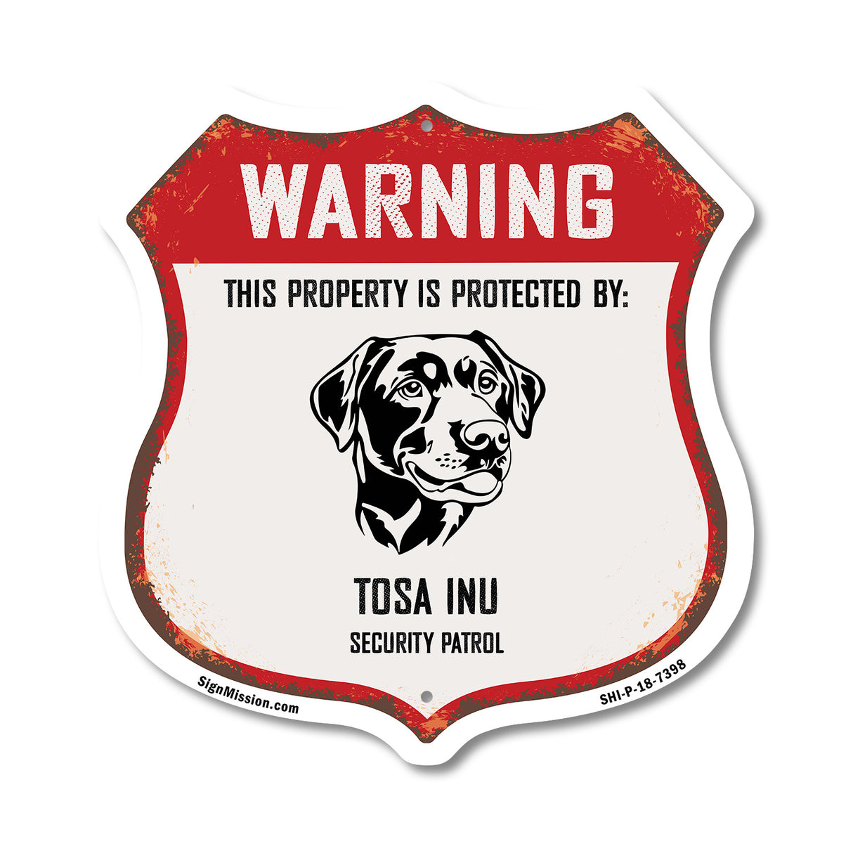 Warning This Property is Protected by Tosa Inu