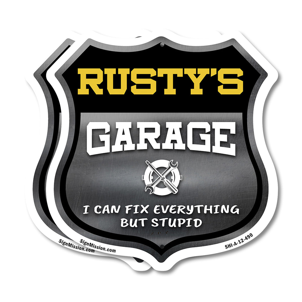 Rusty's Garage I Can Fix Everything But Stupid