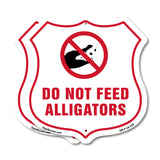 Alligator Warning Shield Sign Do Not Feed Alligators