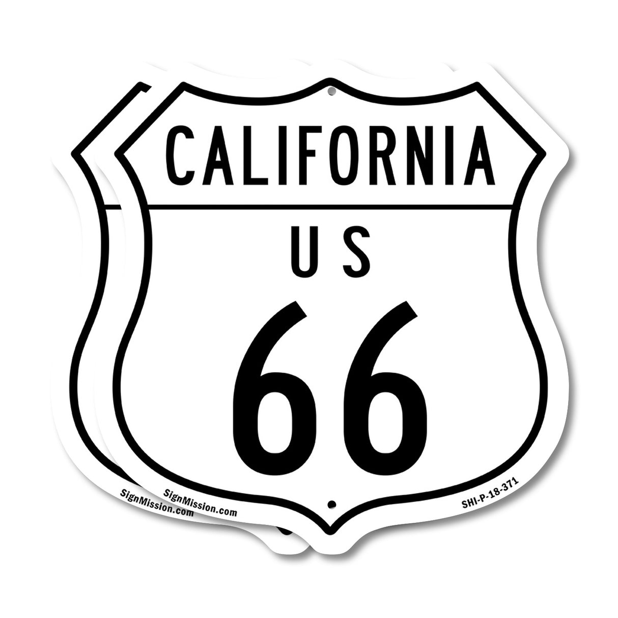 California Route Marker Shield Sign Us 66