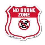 No Drone Shield Sign No Drone Zone From Federal State And Local Aviation Authorities