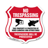 No Trespassing This Property Is Protected By Video Cameras And Attack Dogs Trespassers Will Be Prosecuted