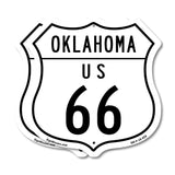 Oklahoma Route Marker Shield Sign Us 66