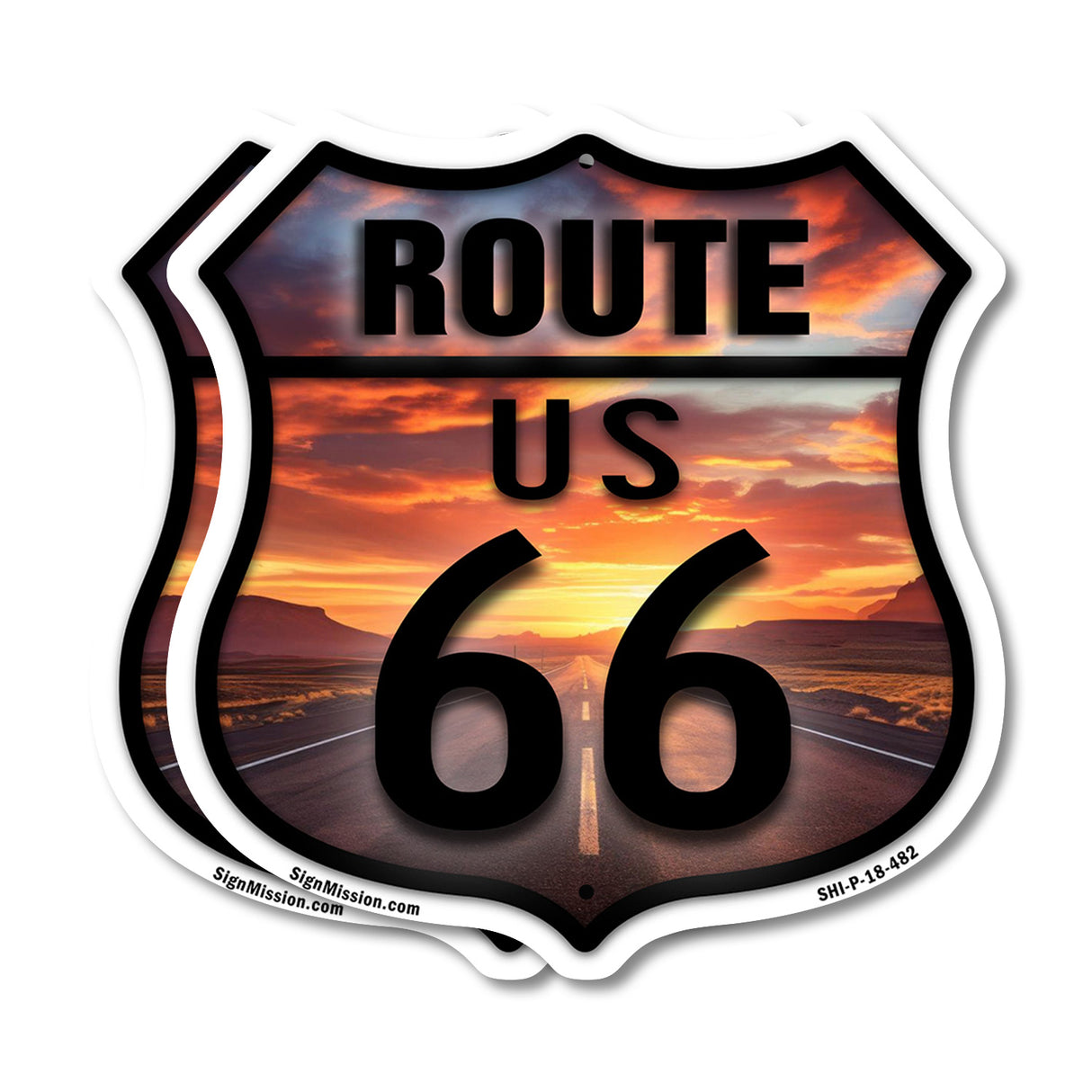 Route Us 66 Sunset