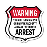 No Trespassing Warning You Are Trespassing On Private Property And Are Subject To Arrest