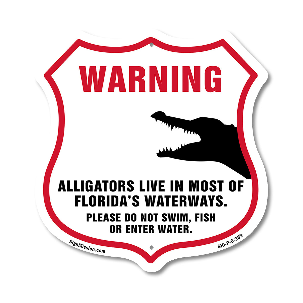 Alligator Warning Warning Alligators Live In Most Of Florida's Waterways. Please Do Not Swim Fish Or Enter Water
