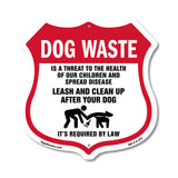 Dog Poop Dog Waste Is A Threat To The Health Of Our Children. Leash And Clean Up After Your Dog