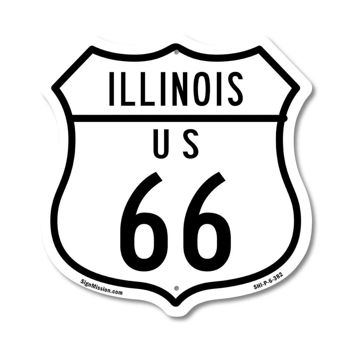 Illinois Route Marker Shield Sign Us 66