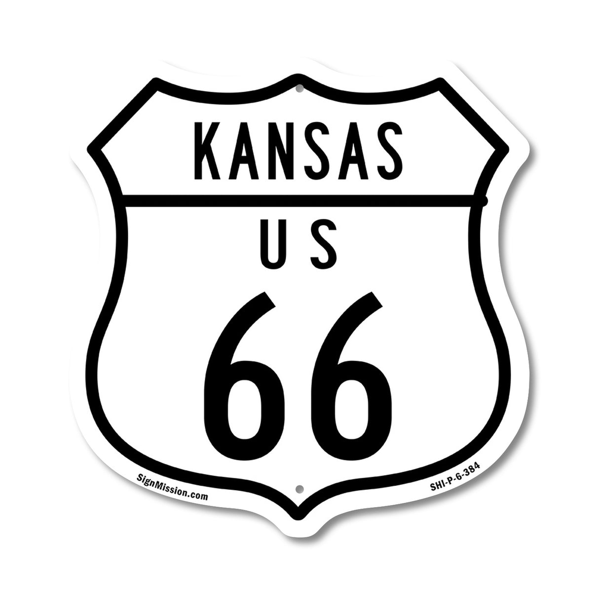 Kansas Route Marker Shield Sign Us 66