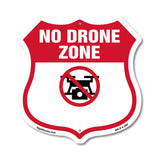 No Drone Shield Sign No Drone Zone From Federal State And Local Aviation Authorities
