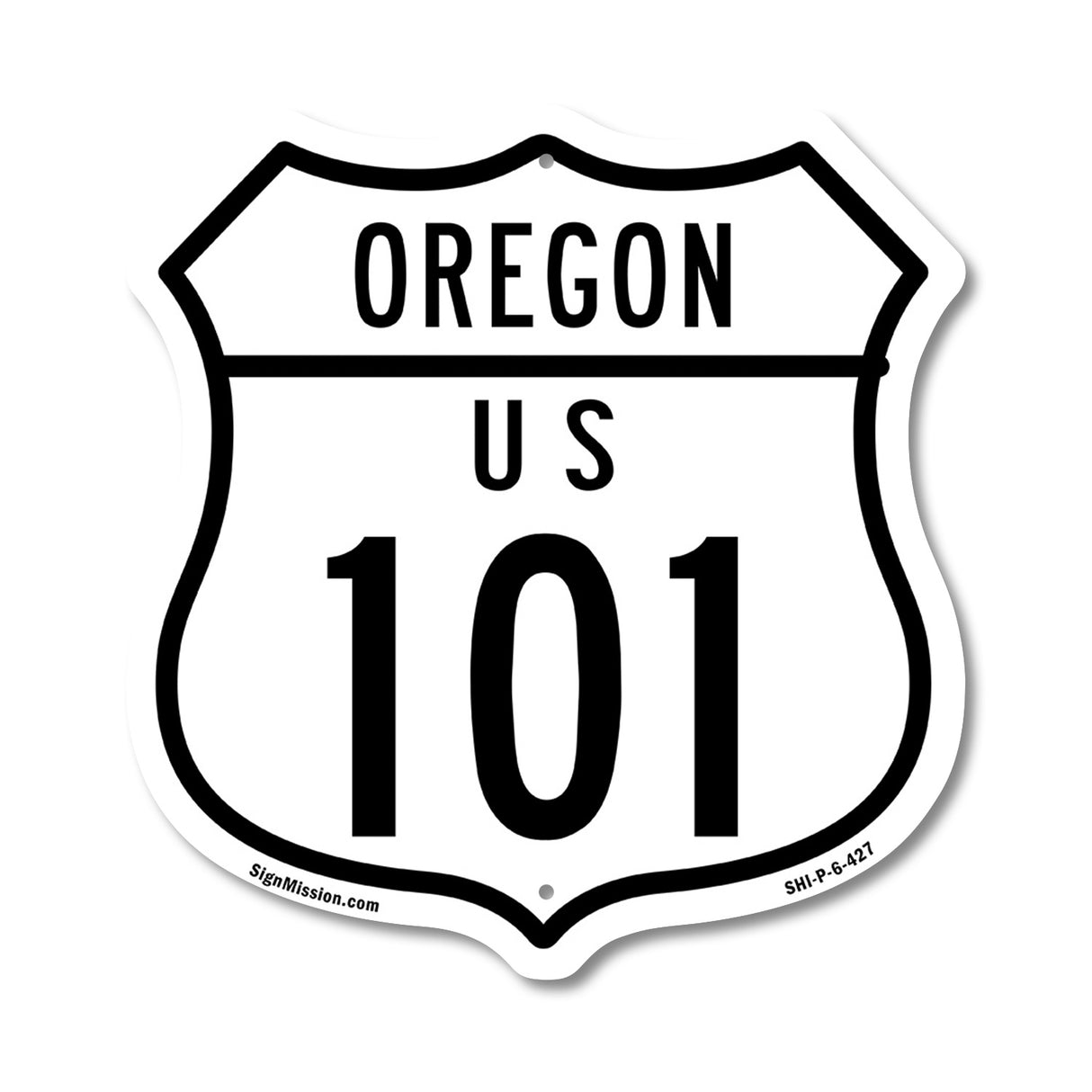 Oregon Route Marker Shield Sign Us 101
