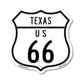 Texas Route Marker Shield Sign Us 66