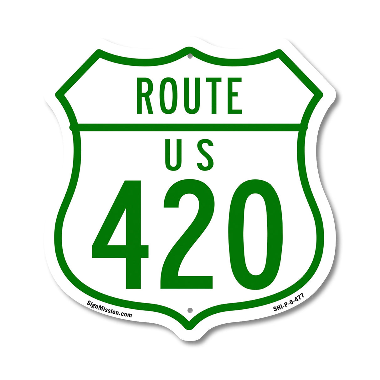 Route Marker Shield Sign Us 420