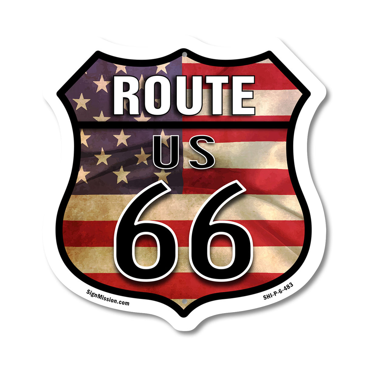 Route Us 66 Flag