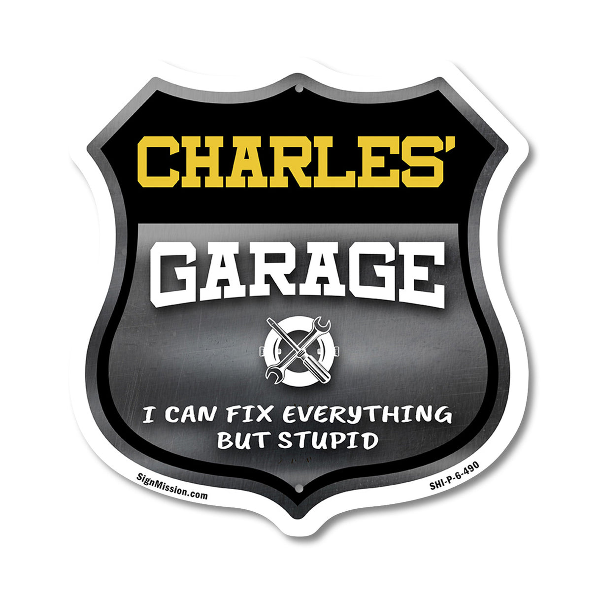 Charles's Garage I Can Fix Everything But Stupid