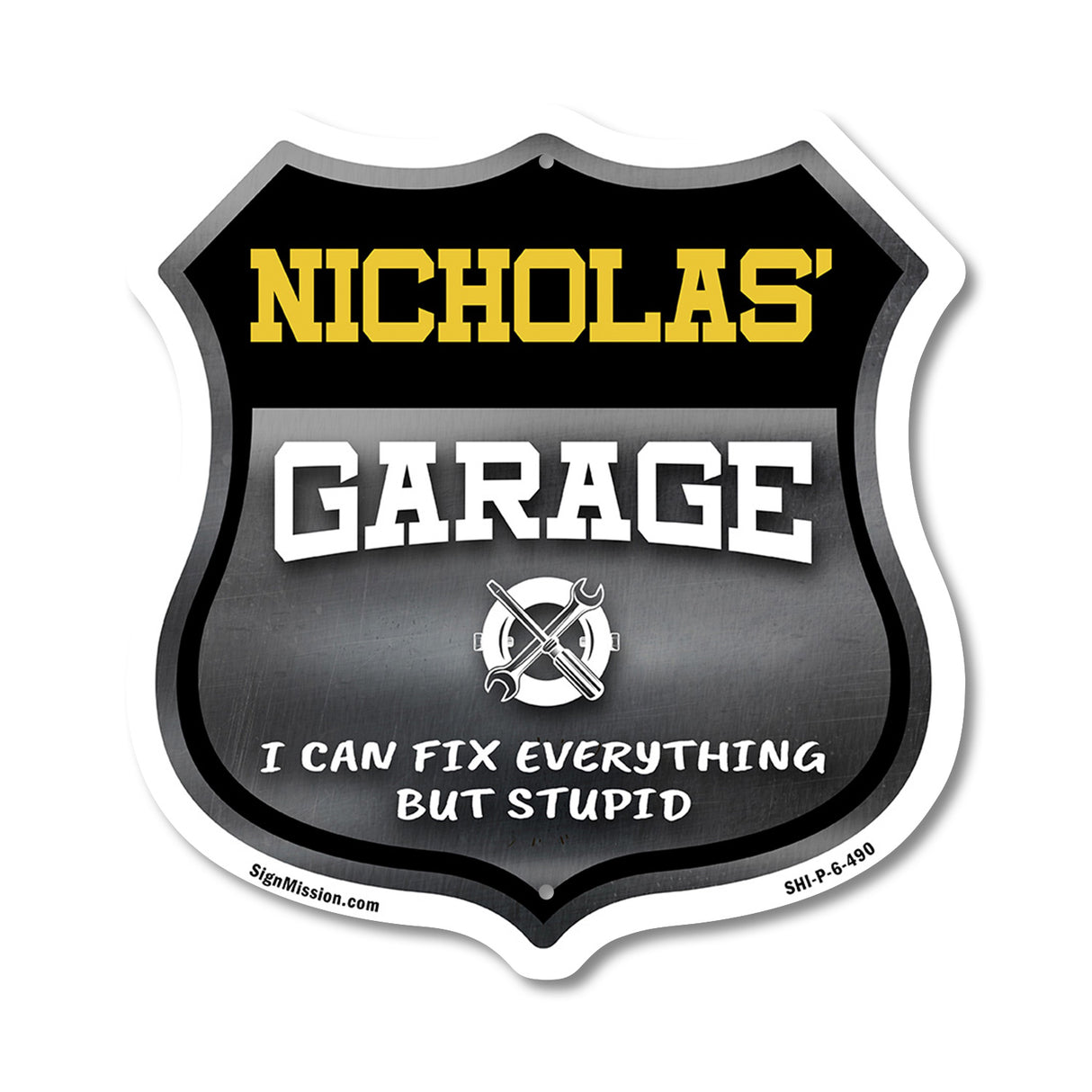 Nicholas's Garage I Can Fix Everything But Stupid
