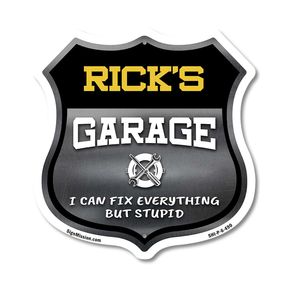 Rick's Garage I Can Fix Everything But Stupid
